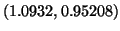 $(1.0932, 0.95208)$