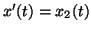 $x'(t) = x_2(t)$